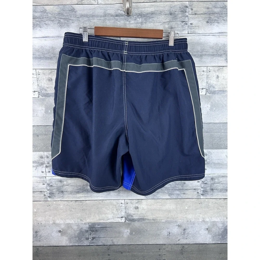 Speedo Men's Large Blue Lined Bathing Suite